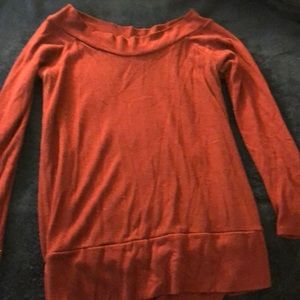 Off the shoulder 3/4 sleeve sweater